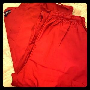 Medical scrub top and pants